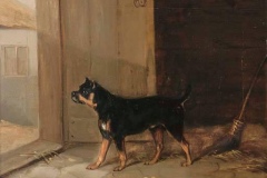 1876-A-Bull-Terrier-hearing-a-visitor-Edmund-Bristow